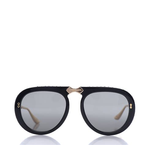 gucci aviator sunglasses on sale|Gucci foldable aviator sunglasses.